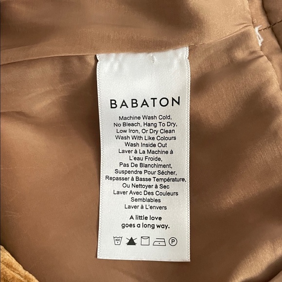 Aritzia Babaton Corduroy Toby Pencil Skirt Size 2 Golden Amber Fall Academia - Picture 2 of 8